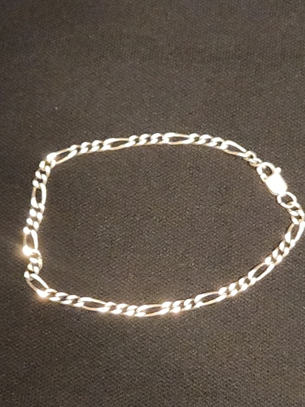 925 Sterling Silver Figaro Chain Bracelet - Unisex